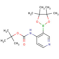 1073354-02-5 tert-butyl N-[3-(4,4,5,5-tetramethyl-1,3,2-dioxaborolan-2-yl)pyridin-4-yl]carbamate chemical structure