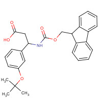 372144-16-6 3-(9H-fluoren-9-ylmethoxycarbonylamino)-3-[3-[(2-methylpropan-2-yl)oxy]phenyl]propanoic acid chemical structure