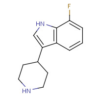 439082-27-6 7-fluoro-3-piperidin-4-yl-1H-indole chemical structure