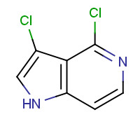 117332-47-5 3,4-dichloro-1H-pyrrolo[3,2-c]pyridine chemical structure