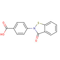 78471-84-8 4-(3-oxo-1,2-benzothiazol-2-yl)benzoic acid chemical structure