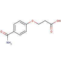 111140-92-2 3-(4-carbamoylphenoxy)propanoic acid chemical structure