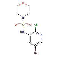 1162680-93-4 N-(5-bromo-2-chloropyridin-3-yl)morpholine-4-sulfonamide chemical structure