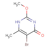 55996-07-1 5-bromo-2-methoxy-6-methyl-1H-pyrimidin-4-one chemical structure