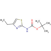 1158212-04-4 tert-butyl N-(4-ethyl-1,3-thiazol-2-yl)carbamate chemical structure