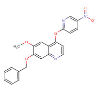 960299-71-2 6-methoxy-4-(5-nitropyridin-2-yl)oxy-7-phenylmethoxyquinoline chemical structure
