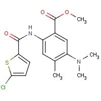929214-79-9 methyl 2-[(5-chlorothiophene-2-carbonyl)amino]-5-(dimethylamino)-4-methylbenzoate chemical structure