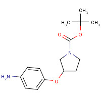 862874-75-7 tert-butyl 3-(4-aminophenoxy)pyrrolidine-1-carboxylate chemical structure