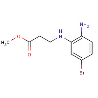 1407832-73-8 methyl 3-(2-amino-5-bromoanilino)propanoate chemical structure