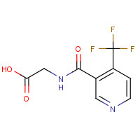 207502-65-6 2-[[4-(trifluoromethyl)pyridine-3-carbonyl]amino]acetic acid chemical structure