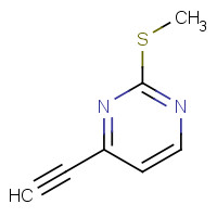 544675-64-1 4-ethynyl-2-methylsulfanylpyrimidine chemical structure