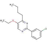 1314391-32-6 4-butyl-2-(3-chlorophenyl)-5-ethoxypyrimidine chemical structure