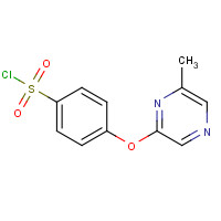 926921-66-6 4-(6-methylpyrazin-2-yl)oxybenzenesulfonyl chloride chemical structure