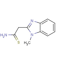 61689-99-4 2-(1-methylbenzimidazol-2-yl)ethanethioamide chemical structure