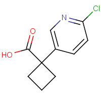1260666-35-0 1-(6-chloropyridin-3-yl)cyclobutane-1-carboxylic acid chemical structure