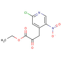 800401-66-5 ethyl 3-(2-chloro-5-nitropyridin-4-yl)-2-oxopropanoate chemical structure
