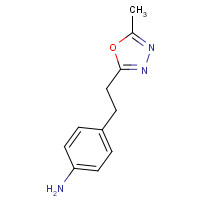 1268039-14-0 4-[2-(5-methyl-1,3,4-oxadiazol-2-yl)ethyl]aniline chemical structure