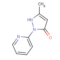 38695-92-0 5-methyl-2-pyridin-2-yl-1H-pyrazol-3-one chemical structure