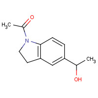 136081-57-7 1-[5-(1-hydroxyethyl)-2,3-dihydroindol-1-yl]ethanone chemical structure