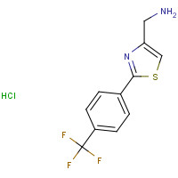 690632-10-1 [2-[4-(trifluoromethyl)phenyl]-1,3-thiazol-4-yl]methanamine;hydrochloride chemical structure