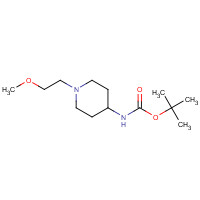 502639-07-8 tert-butyl N-[1-(2-methoxyethyl)piperidin-4-yl]carbamate chemical structure