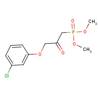 40665-94-9 1-(3-chlorophenoxy)-3-dimethoxyphosphorylpropan-2-one chemical structure