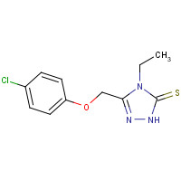 335215-60-6 3-[(4-chlorophenoxy)methyl]-4-ethyl-1H-1,2,4-triazole-5-thione chemical structure