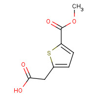 142667-06-9 2-(5-methoxycarbonylthiophen-2-yl)acetic acid chemical structure