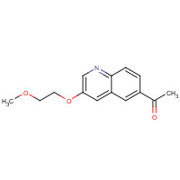 1355583-52-6 1-[3-(2-methoxyethoxy)quinolin-6-yl]ethanone chemical structure