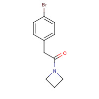 1387381-12-5 1-(azetidin-1-yl)-2-(4-bromophenyl)ethanone chemical structure