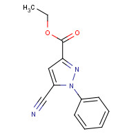 3399-56-2 ethyl 5-cyano-1-phenylpyrazole-3-carboxylate chemical structure