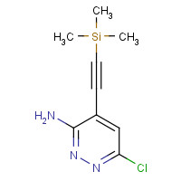 1207625-15-7 6-chloro-4-(2-trimethylsilylethynyl)pyridazin-3-amine chemical structure