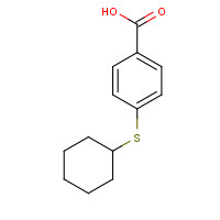 32910-52-4 4-cyclohexylsulfanylbenzoic acid chemical structure