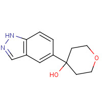 885272-57-1 4-(1H-indazol-5-yl)oxan-4-ol chemical structure