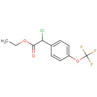 1345973-20-7 ethyl 2-chloro-2-[4-(trifluoromethoxy)phenyl]acetate chemical structure