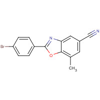 942215-55-6 2-(4-bromophenyl)-7-methyl-1,3-benzoxazole-5-carbonitrile chemical structure