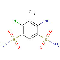 54295-77-1 4-amino-6-chloro-5-methylbenzene-1,3-disulfonamide chemical structure