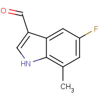 1190321-22-2 5-fluoro-7-methyl-1H-indole-3-carbaldehyde chemical structure