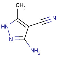 5453-07-6 3-amino-5-methyl-1H-pyrazole-4-carbonitrile chemical structure