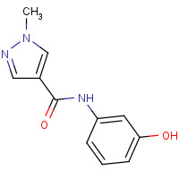 1052629-82-9 N-(3-hydroxyphenyl)-1-methylpyrazole-4-carboxamide chemical structure