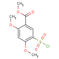 906669-89-4 methyl 5-chlorosulfonyl-2,4-dimethoxybenzoate chemical structure