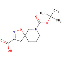 1160247-01-7 9-[(2-methylpropan-2-yl)oxycarbonyl]-1-oxa-2,9-diazaspiro[4.5]dec-2-ene-3-carboxylic acid chemical structure