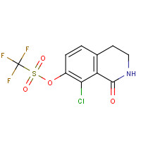 1616289-41-8 (8-chloro-1-oxo-3,4-dihydro-2H-isoquinolin-7-yl) trifluoromethanesulfonate chemical structure