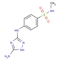 443799-42-6 4-[(5-amino-1H-1,2,4-triazol-3-yl)amino]-N-methylbenzenesulfonamide chemical structure