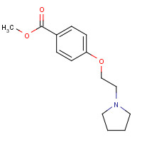 63675-89-8 methyl 4-(2-pyrrolidin-1-ylethoxy)benzoate chemical structure