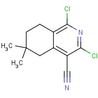 890023-14-0 1,3-dichloro-6,6-dimethyl-7,8-dihydro-5H-isoquinoline-4-carbonitrile chemical structure