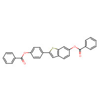 84449-64-9 [4-(6-benzoyloxy-1-benzothiophen-2-yl)phenyl] benzoate chemical structure