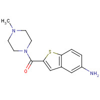478076-65-2 (5-amino-1-benzothiophen-2-yl)-(4-methylpiperazin-1-yl)methanone chemical structure