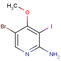1478859-63-0 5-bromo-3-iodo-4-methoxypyridin-2-amine chemical structure