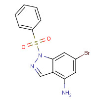 1198437-71-6 1-(benzenesulfonyl)-6-bromoindazol-4-amine chemical structure
